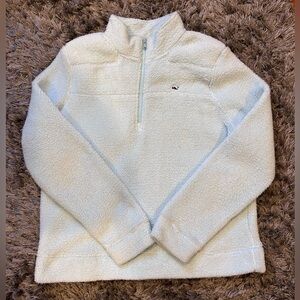 Vineyard Vines Light Blue Cozy Fleece Pullover L
